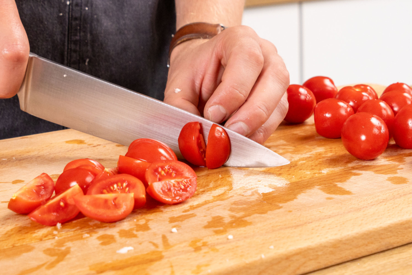 Tomaten vierteln