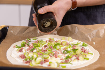 Flammkuchen pfeffern