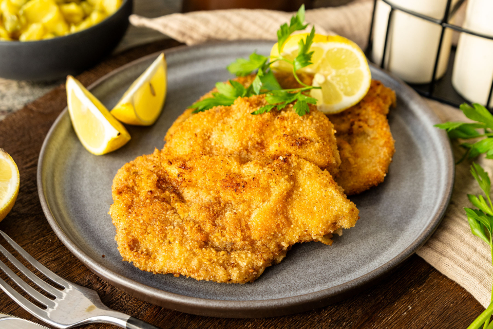 Panieren ohne Ei vegane Panade für Schnitzel & Co