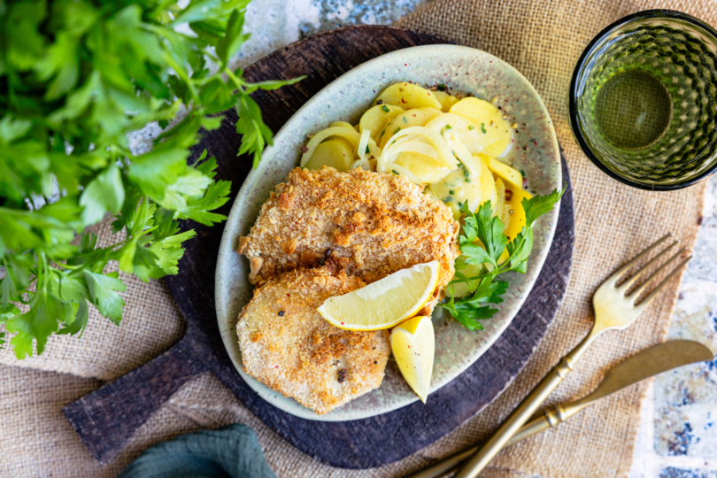 Sellerieschnitzel im Backofen