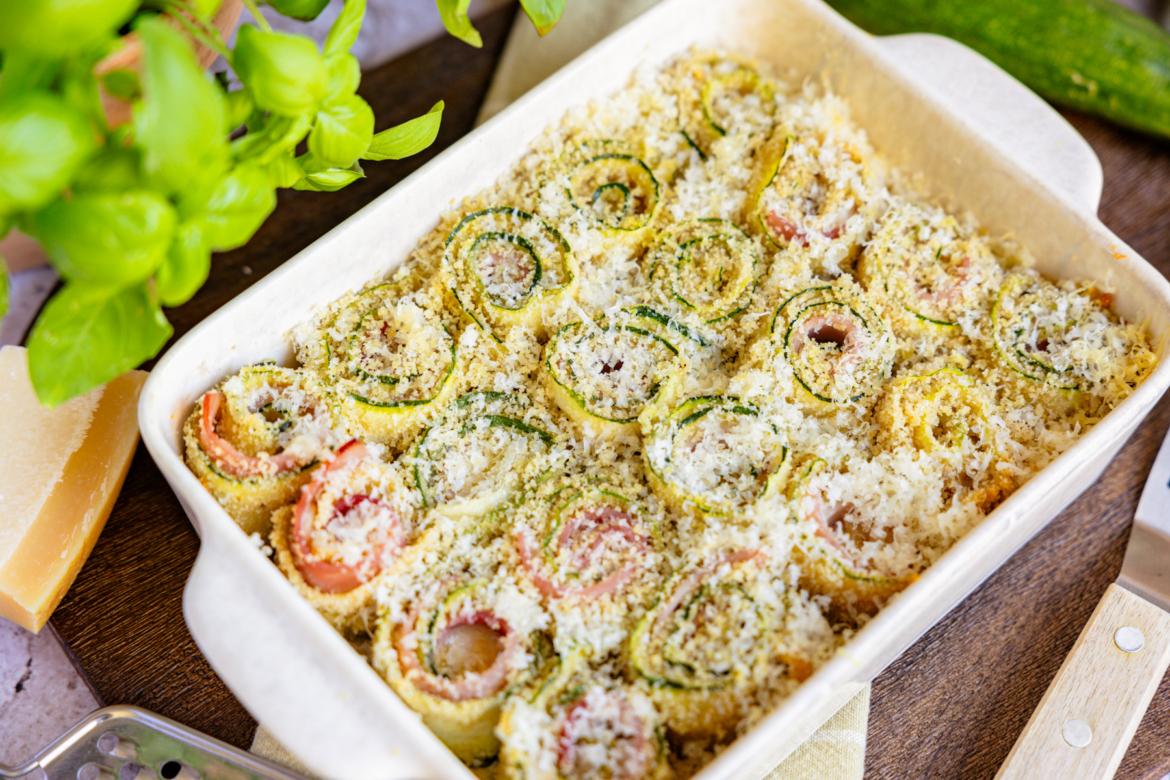 Zucchini-Schinken-Röllchen