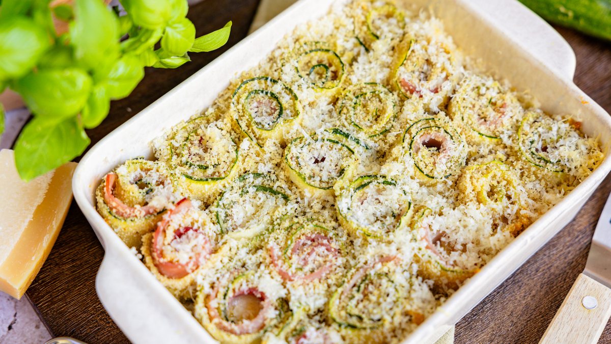 Zucchini-Schinken-Röllchen