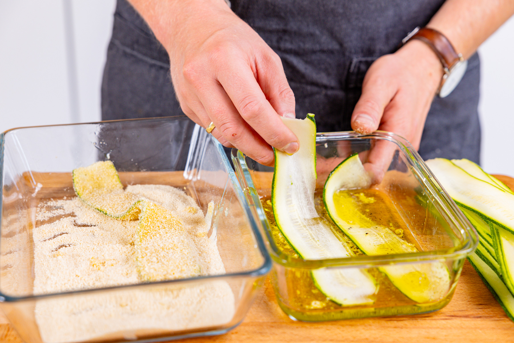 Zucchini-Schinken-Röllchen