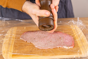 Schnitzel pfeffern