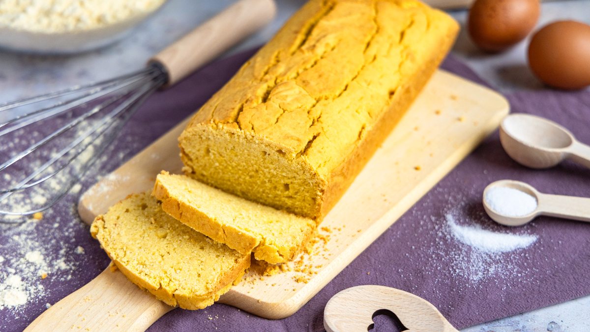 Maisbrot nur mit Maismehl: einfach & luftig