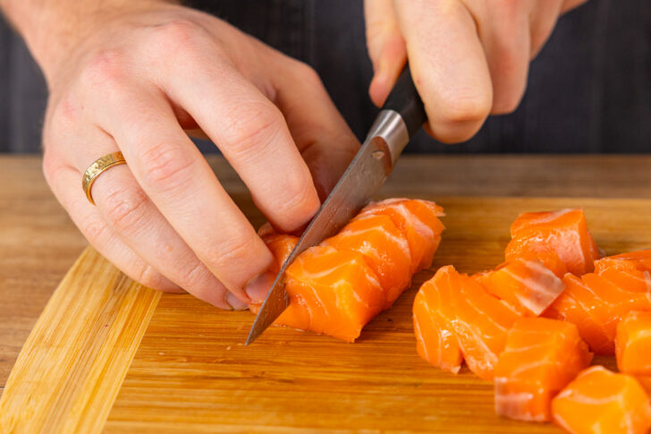 Lachs schneiden