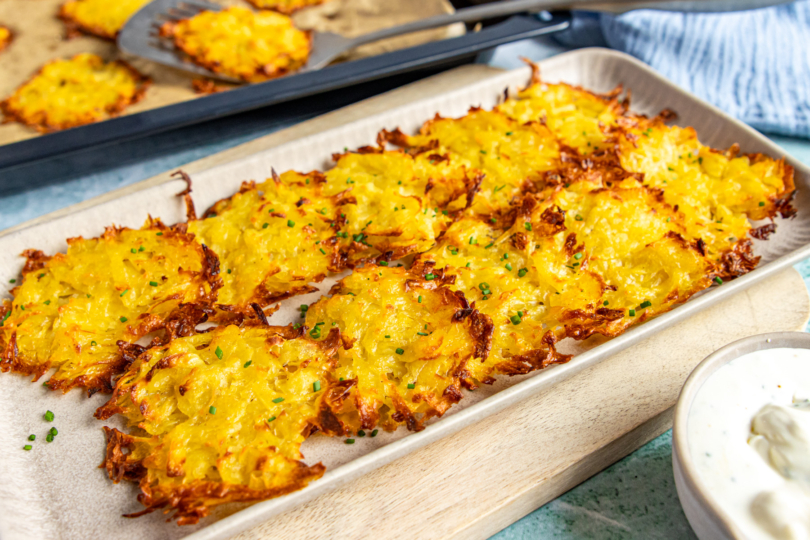 knusprige Rösti aus dem Backofen