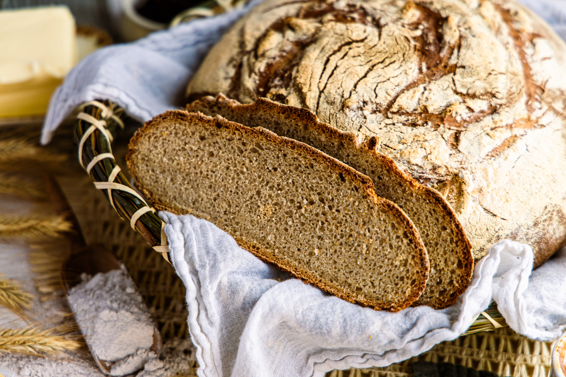 weißbrot mit hefe selber backen