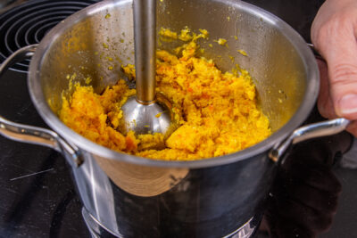 Orangen pürieren