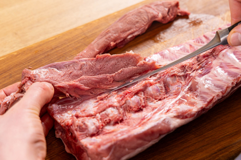 Wildschweinfilets auslösen