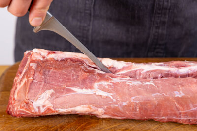 Fleisch anschneiden