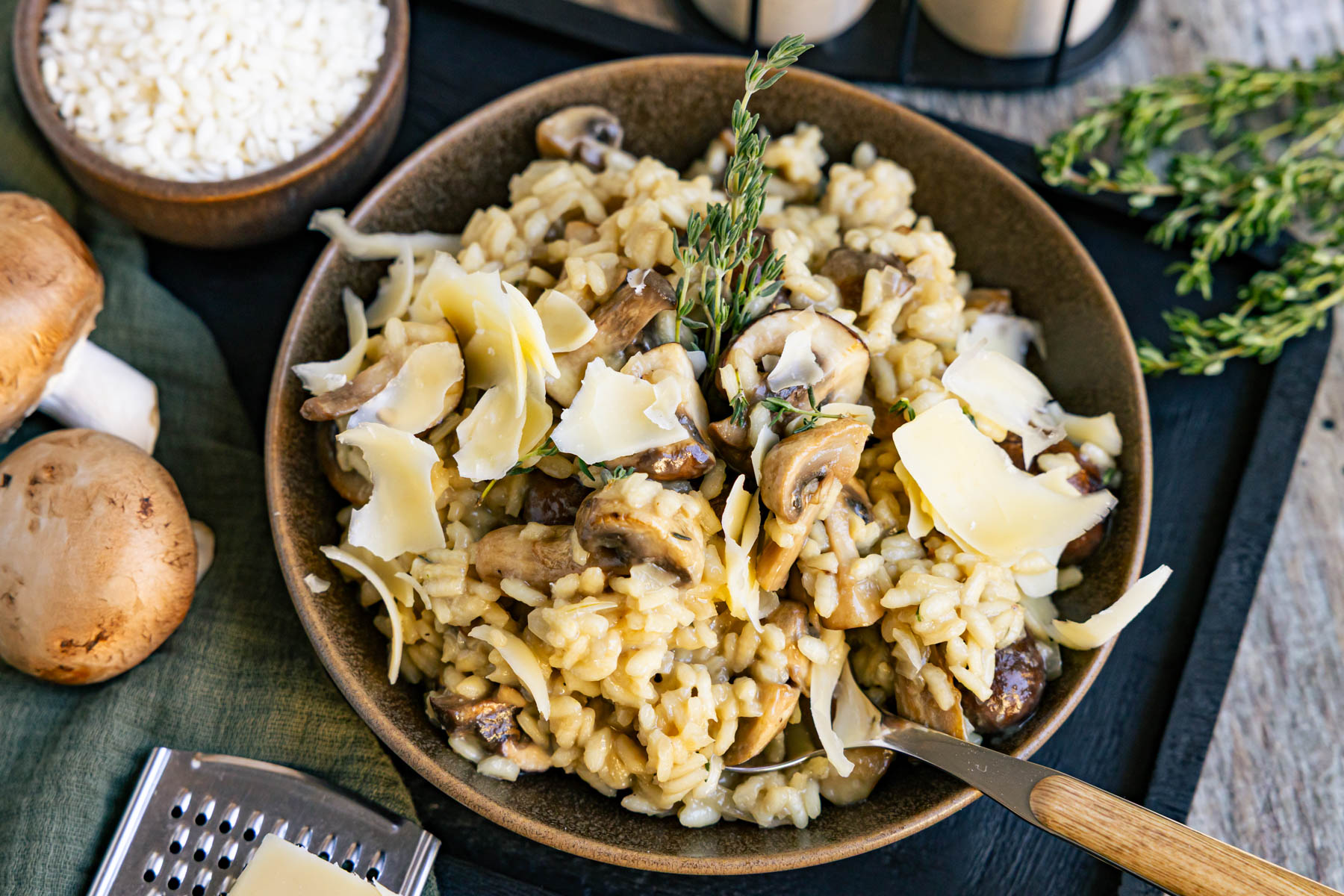 Bärlauchrisotto mit Parmesan und frischem Bärlauch | Rezept