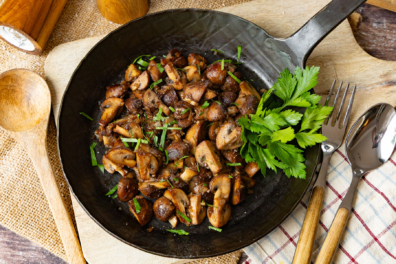Champignons knusprig braten