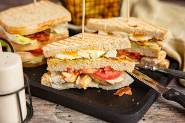 Club Sandwich aus dem Kontaktgrill