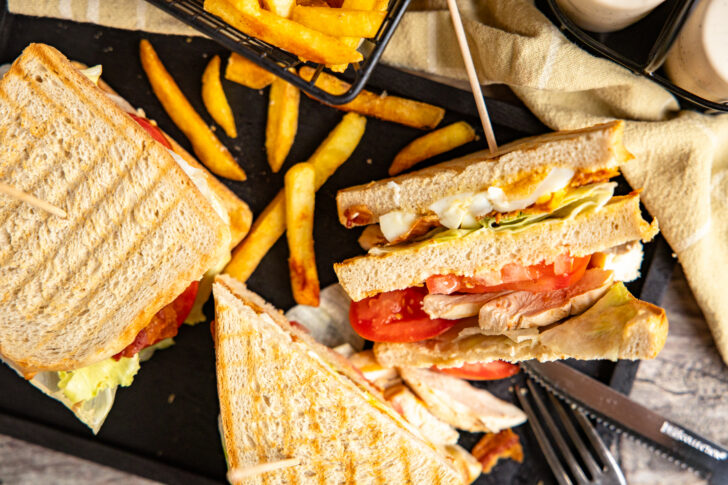 Club Sandwich aus dem Kontaktgrill