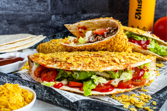 knusprige Dorito Tacos
