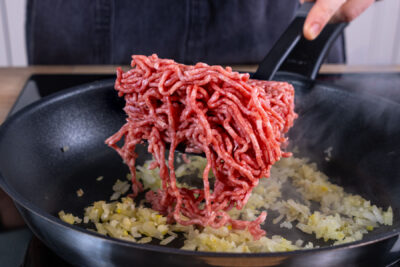 Hackfleisch braten