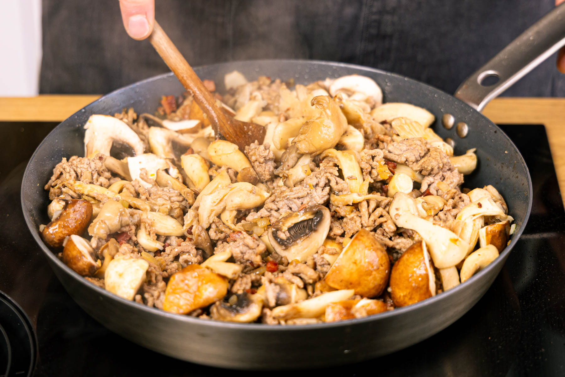 Jägertopf mit Hackfleisch