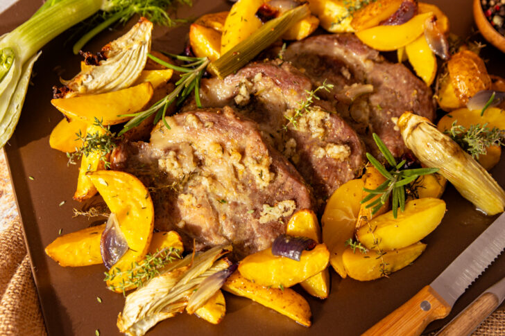 Nackensteak aus dem Ofen