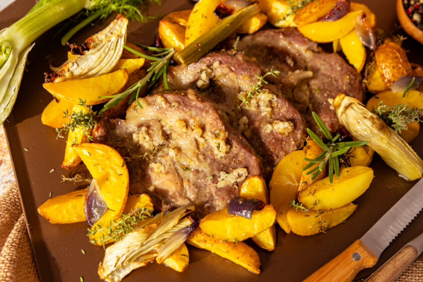 Nackensteak aus dem Ofen