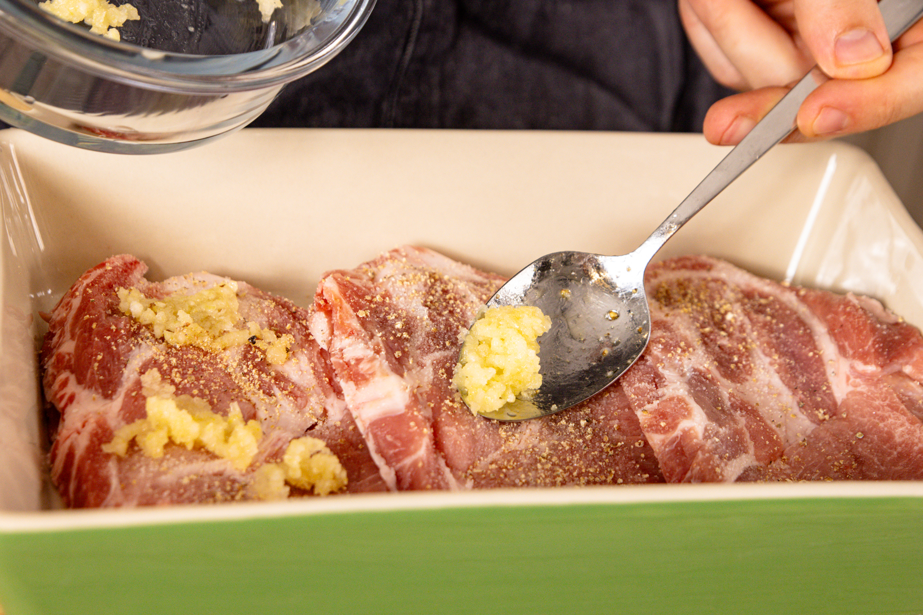 Nackensteak aus dem Ofen