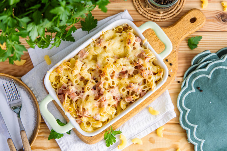 Nudelauflauf mit Fleischwurst