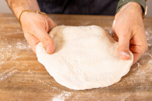 Pizzateig formen