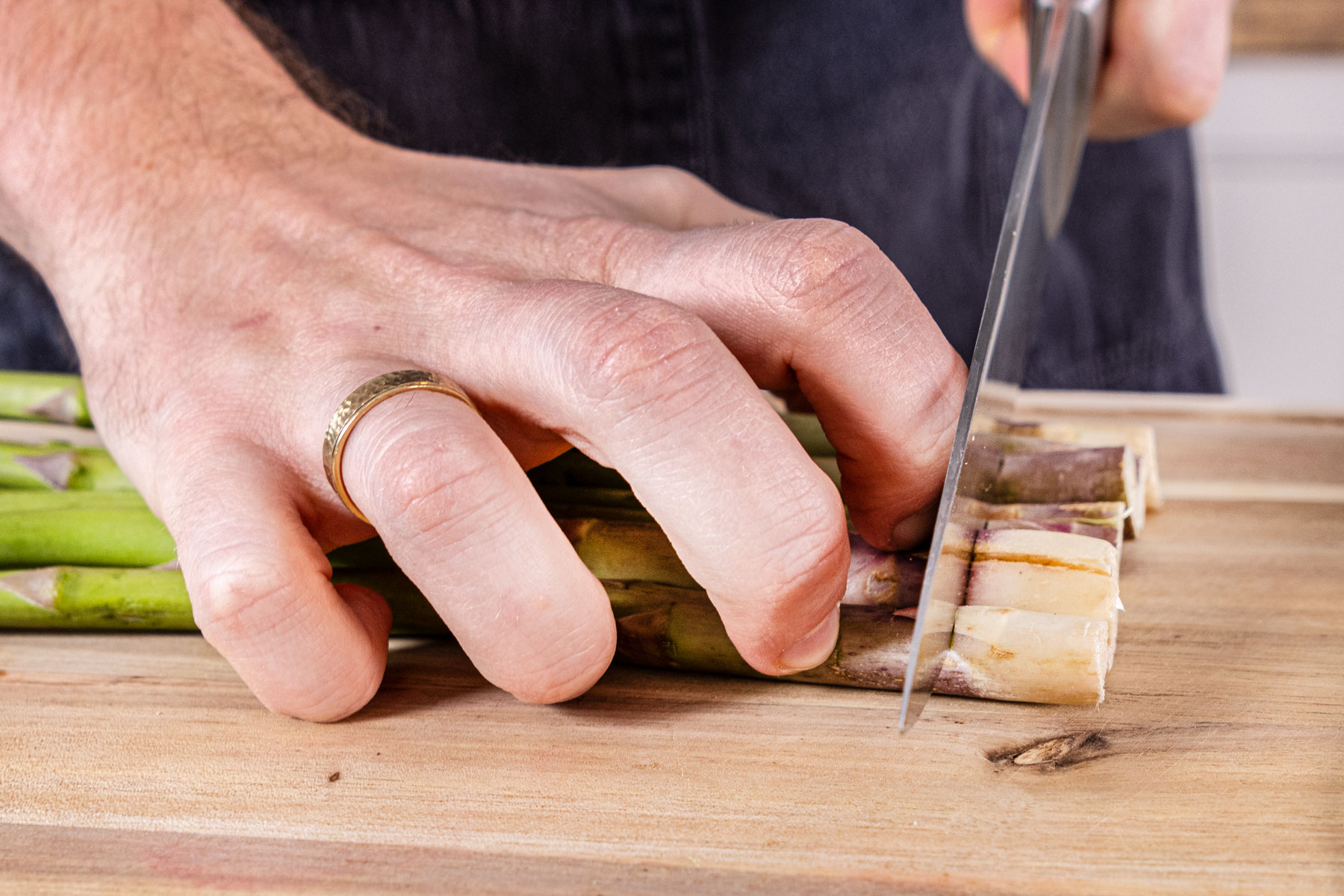 Spargel im Blätterteig