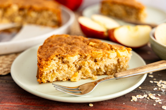 Apfel-Haferflocken-Kuchen: saftig & lecker