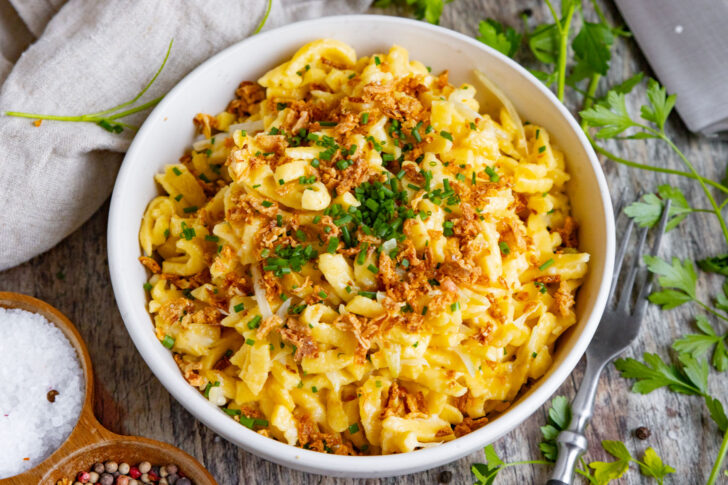 Cremige Käsespätzle