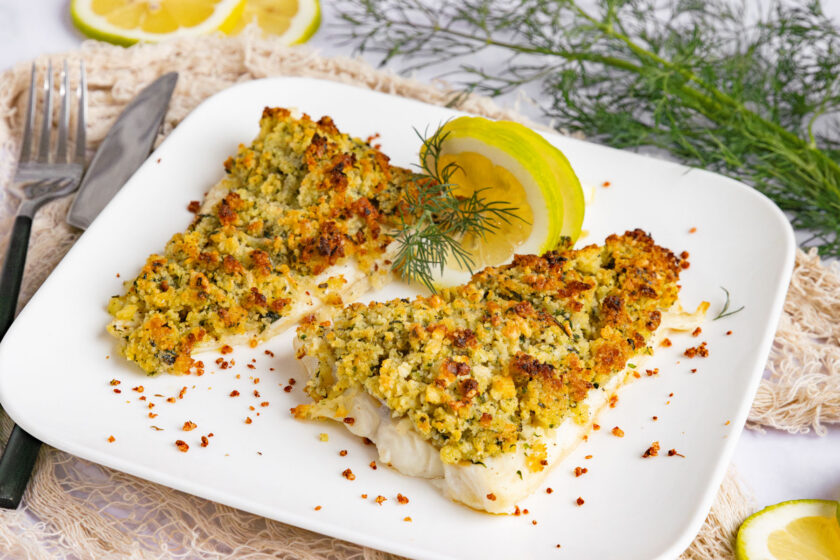 Fisch mit Kräuterkruste