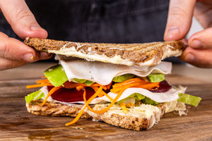 Sandwich zuklappen