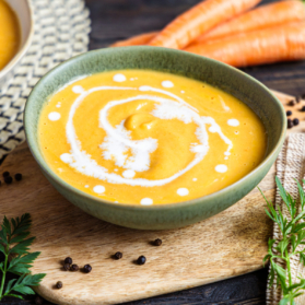 Cremige Kartoffel-Möhren-Suppe