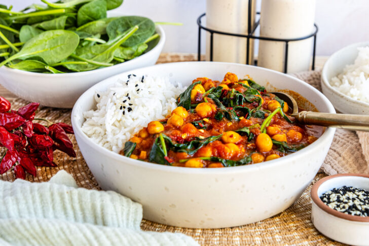 Kichererbsen-Spinat-Curry