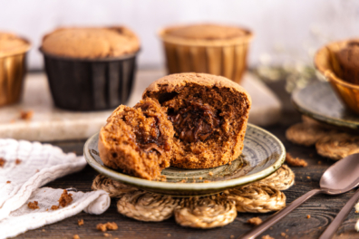 Nutella-Muffins mit flüssigem Kern