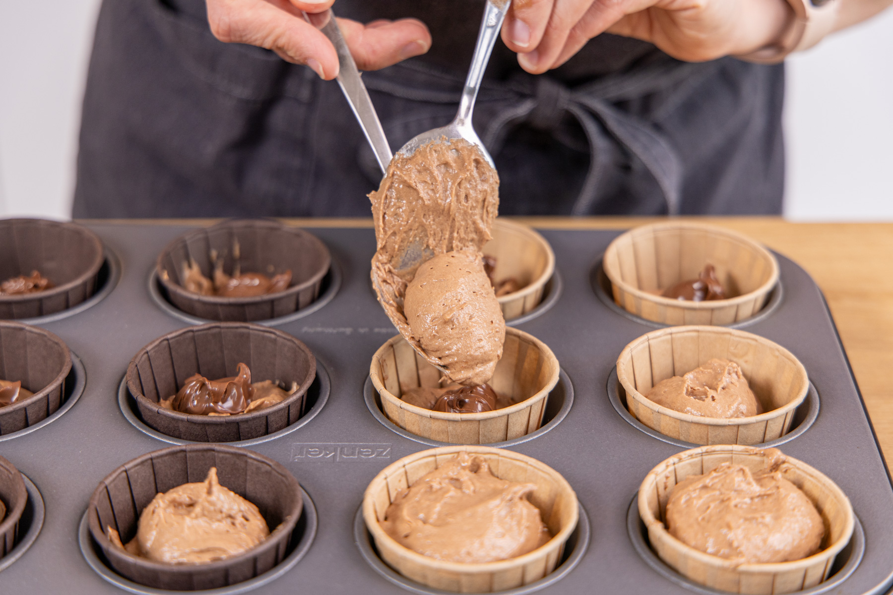 Nutella-Muffins mit flüssigem Kern sind ein wahrer Schokotraum