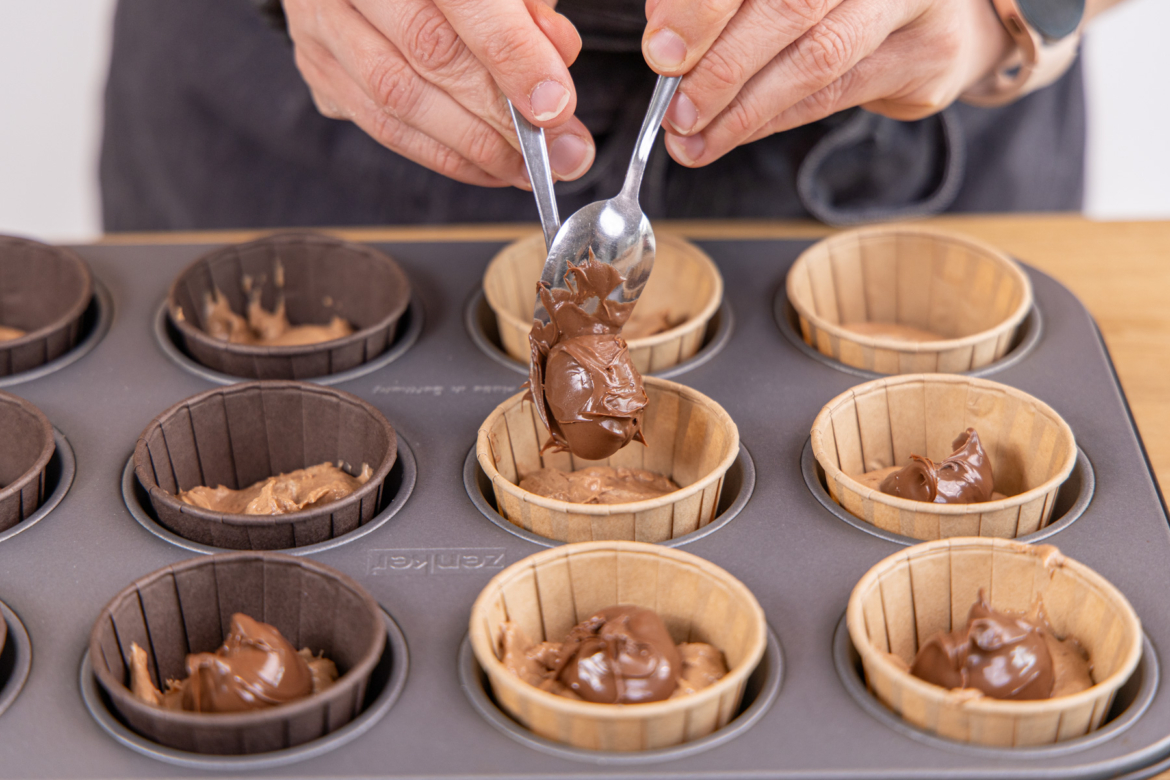 Nutella-Muffins mit flüssigem Kern sind ein wahrer Schokotraum