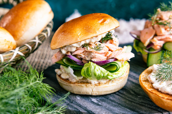 Pulled Lachs Burger