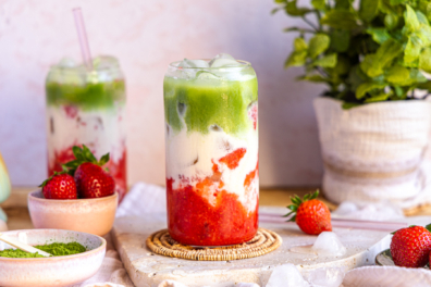 Strawberry Matcha Latte
