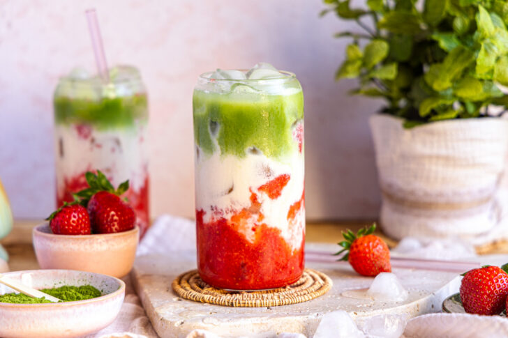 Strawberry Matcha Latte