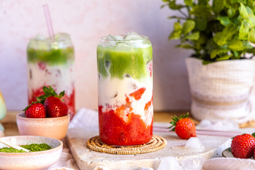 Strawberry Matcha Latte