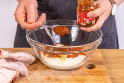 Tandoori-Paste dazugeben