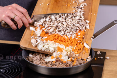 Gemüse mit anbraten