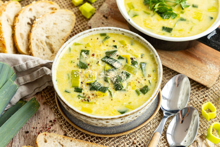 Vegane Lauchsuppe