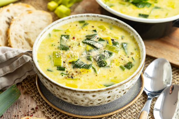 Vegane Lauchsuppe