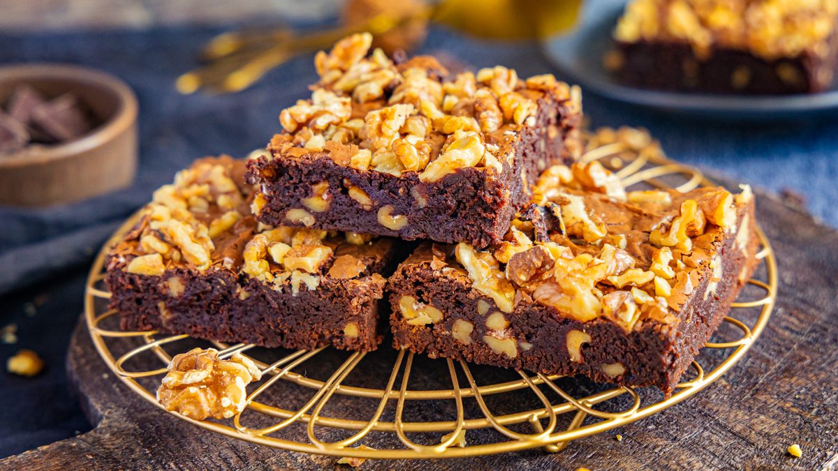 Walnuss-Brownies: das saftige Rezept