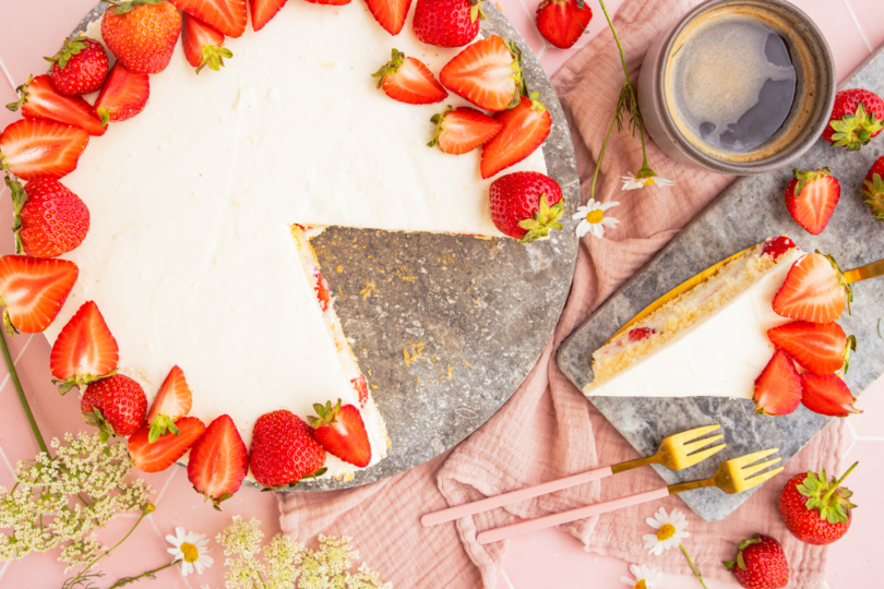 Erdbeer-Ricotta-Torte
