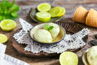 Limettensorbet selber machen