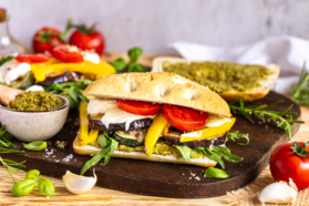 Mediterranes Focaccia-Sandwich