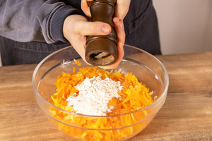Masse würzen.